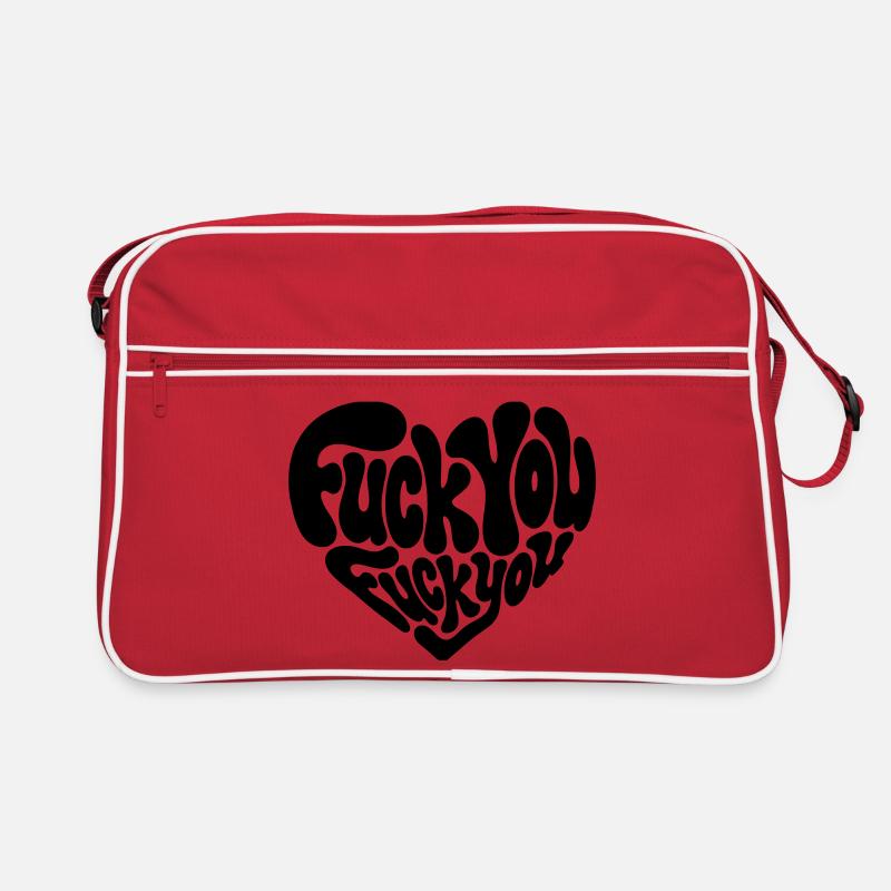 Fick dich, Herz – Sarkastisch Retro Tasche