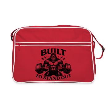 Built To Stand Out Gorilla GYM - Retro Bag - red/white - Front