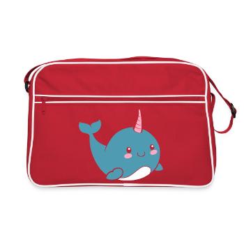narwhal - Retro Bag - red/white - Front