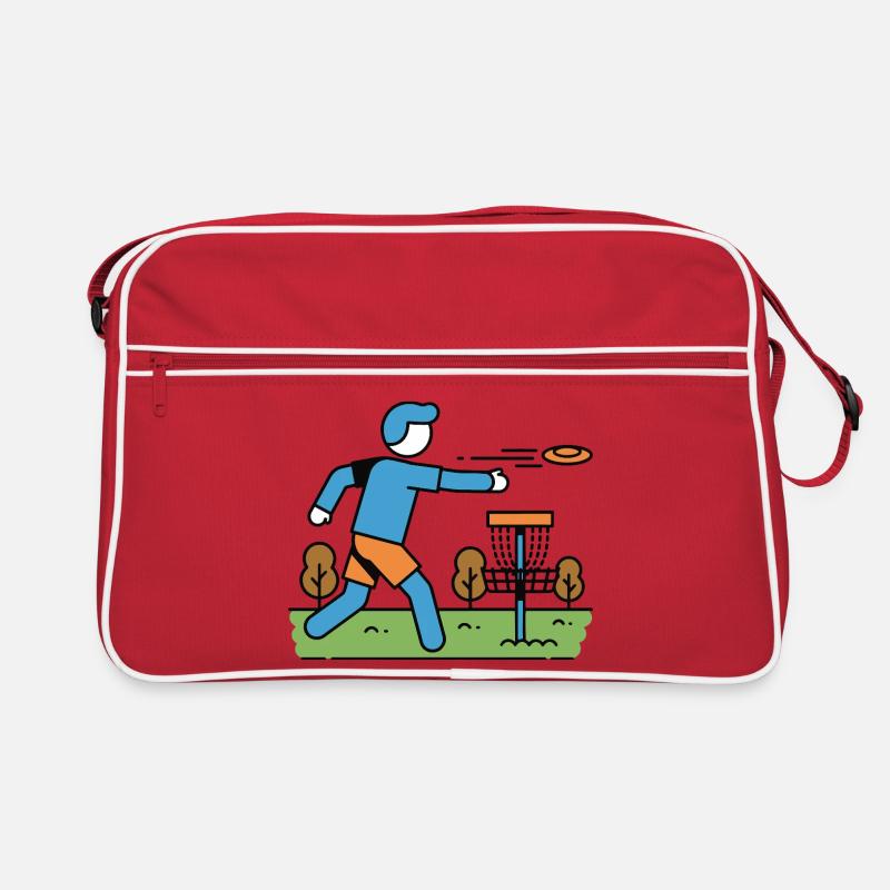 Disc Golf Flying Disc Golfer Disc Golf Korb Retro Tasche
