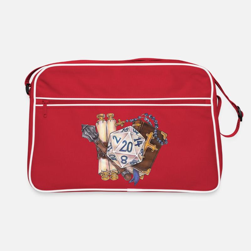 RPG Tabletop D20 Dice Gift Cleric Retro Bag