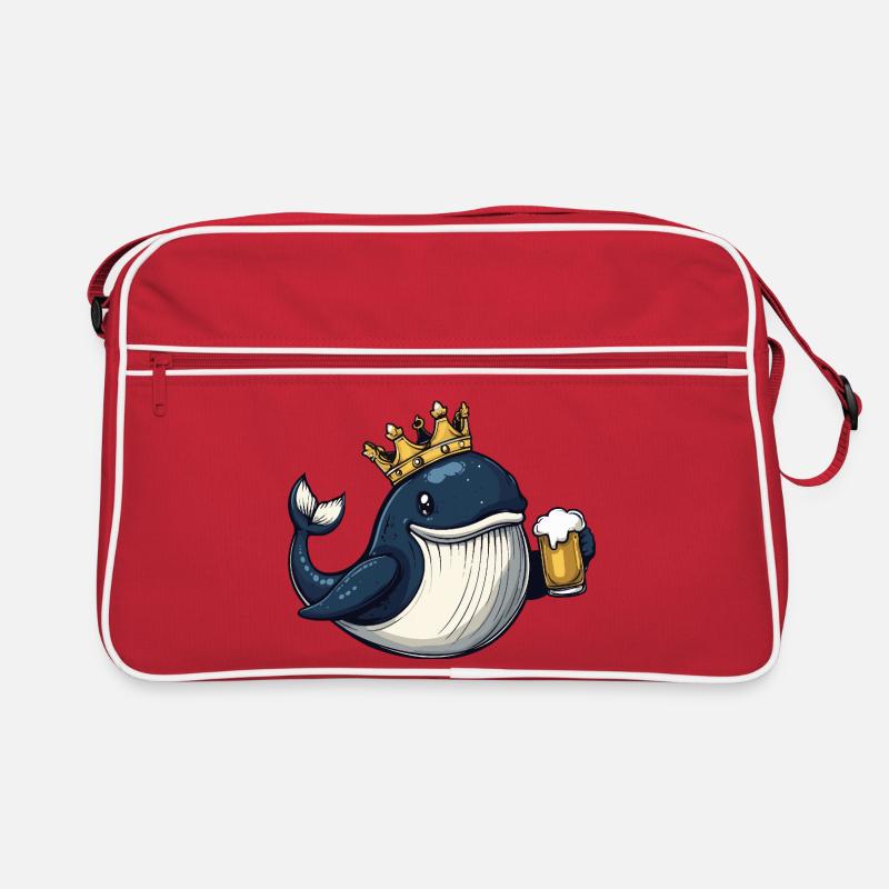 Roi de la Bière de Baleine Sac Retro