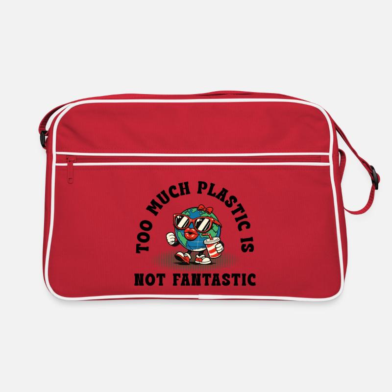 Plastic Is Not Fantastic – Retro Environmental Statement Retro Bag