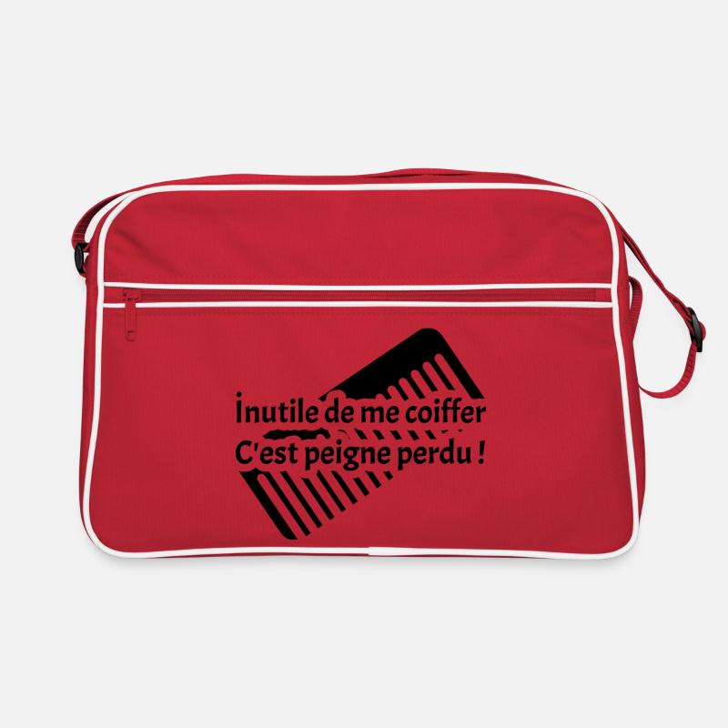 NO NEED TO DO MY HAIR, IT'S A LOST COMB! Retro Bag