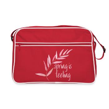 Le printemps se fait sentir - Sac Retro - rouge/blanc - Devant