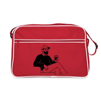 hipster - Retro Bag - red/white - Front