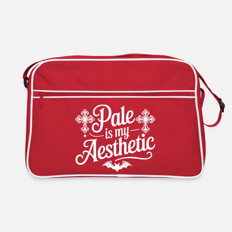 Typographie esthétique pâle de chauve-souris Sac Retro