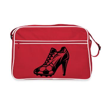 Chaussures de football féminin - Sac Retro - rouge/blanc - Devant