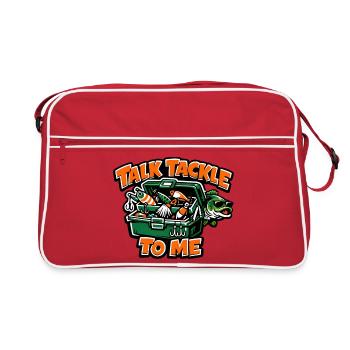 Talk Tackle To Me Fishing - Retro Bag - red/white - Front