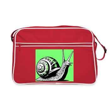 Escargot - Sac Retro - rouge/blanc - Devant