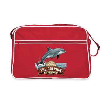 Dauphin pour le Bonheur - Sac Retro - rouge/blanc - Devant