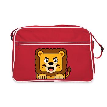 Lion - Retro Bag - red/white - Front