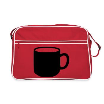 Mug Gift - Retro Bag - red/white - Front