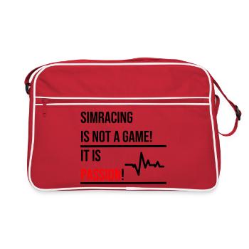 Simracing is not a Game - Retro Bag - red/white - Front