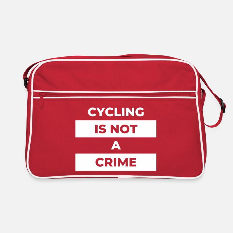 cycling is not a crime Retro Tasche