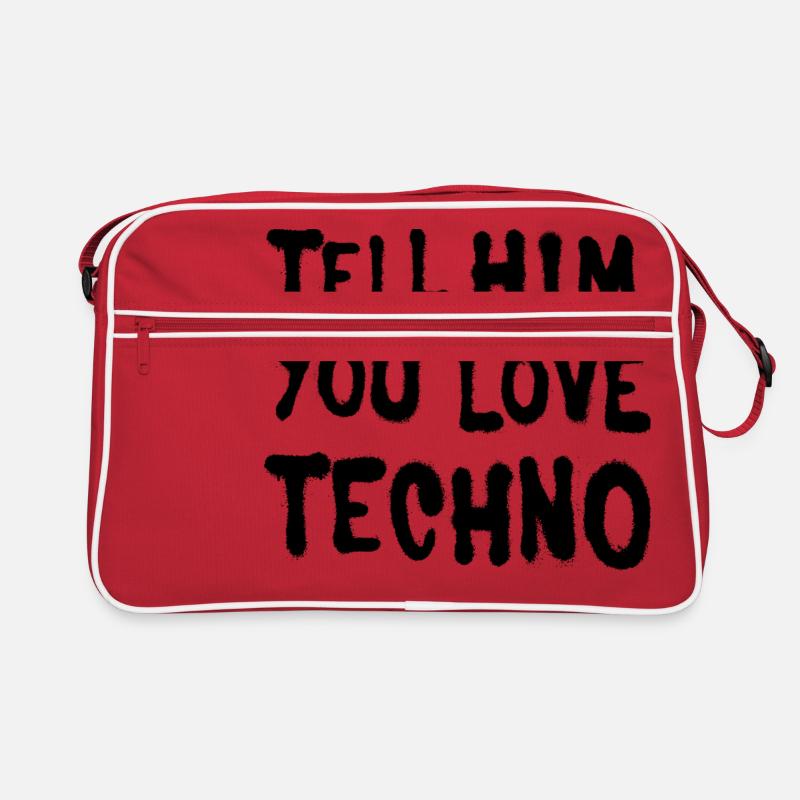 Dites-lui que vous aimez techno Sac Retro
