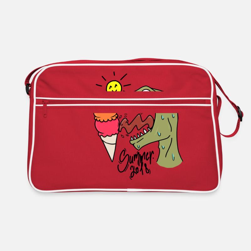 Sommer Dino Retro Tasche