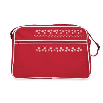 noel renne neige - Retro Bag - red/white - Front