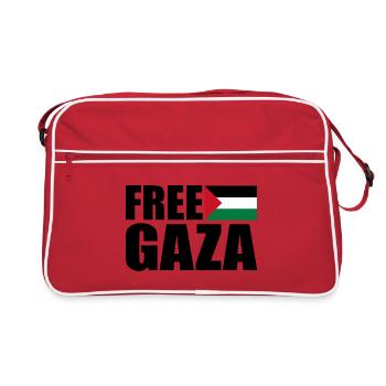 Free gaza - Retro Bag - red/white - Front