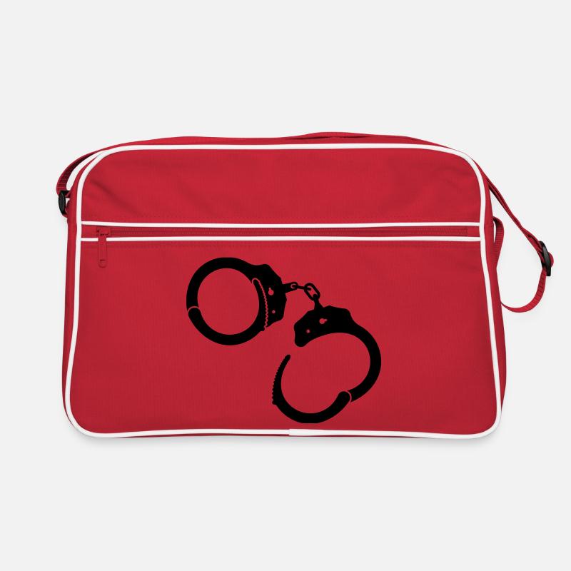 Handschellen Handcuffs Retro Tasche