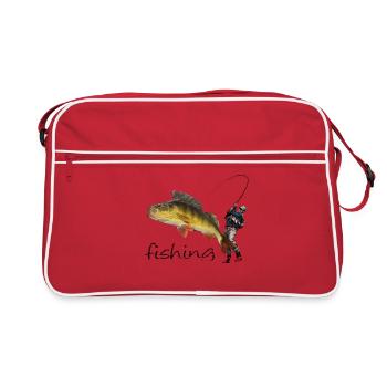 Fishing - Sac Retro - rouge/blanc - Devant