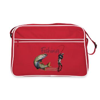 Fishing - Retro Bag - red/white - Front