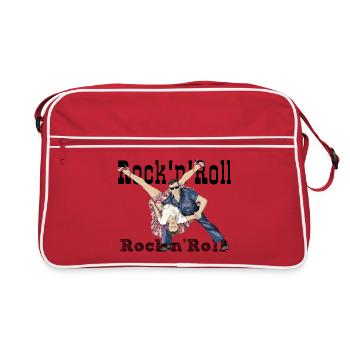 Rock and Roll - Retro Tasche - Rot/Weiß - Vorne