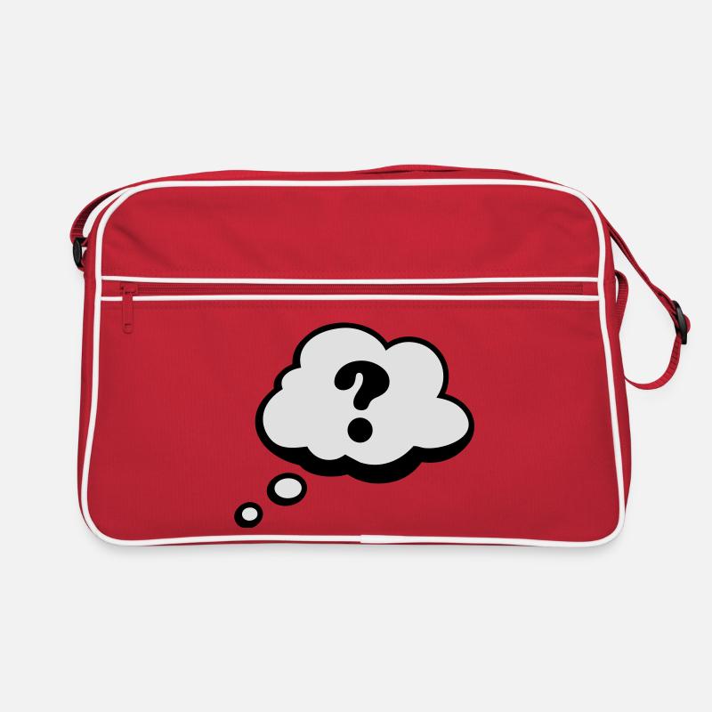 Comic Sprechblase Fragezeichen Retro Tasche