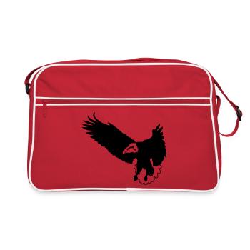 adler - Sac Retro - rouge/blanc - Devant