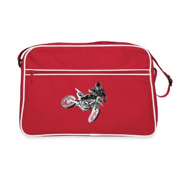 motocross - Sac Retro - rouge/blanc - Devant