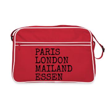Essen Paris London Milan Home Dear Essener - Retro Bag - red/white - Front
