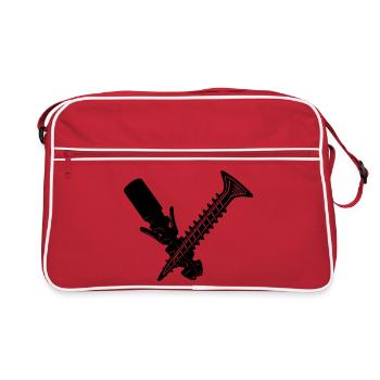 Screw and plug - Retro Bag - red/white - Front