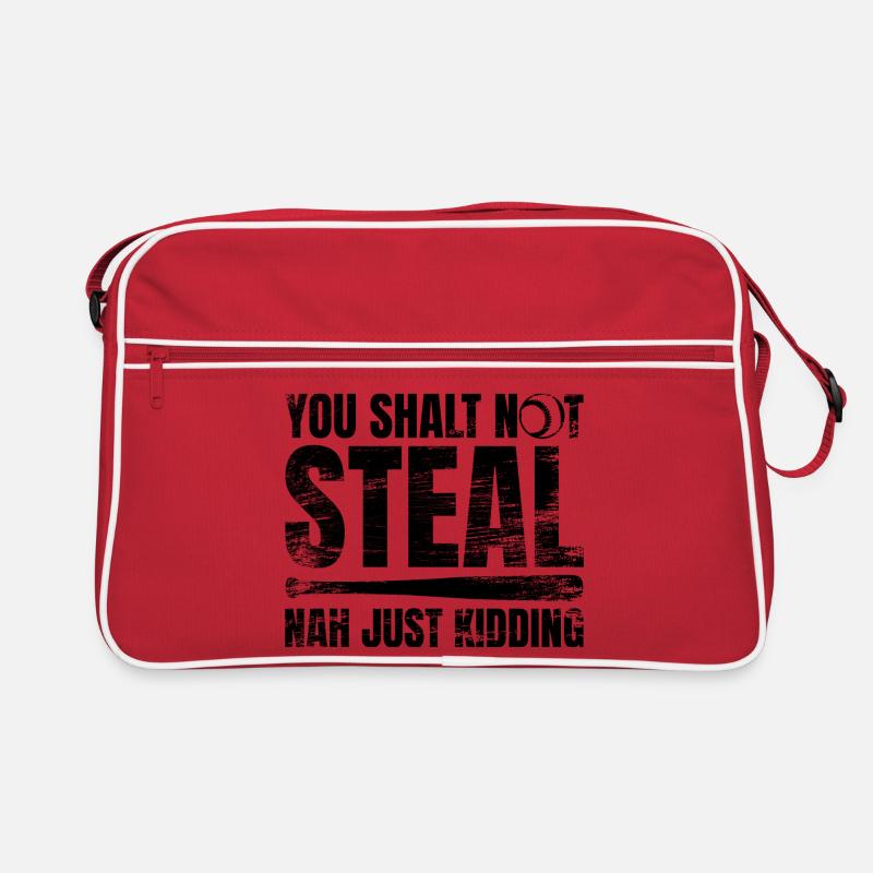 Baseball Thou shalt not steal Retro Bag