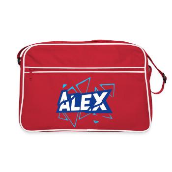 Alex - Retro Bag - red/white - Front