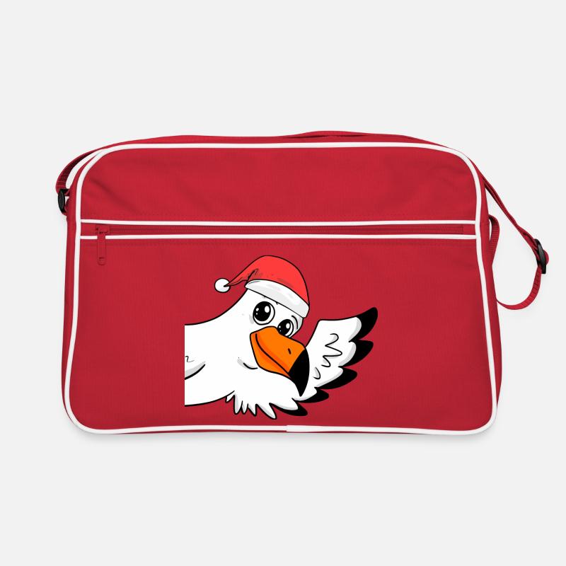 Möwe Weihnachten Retro Tasche