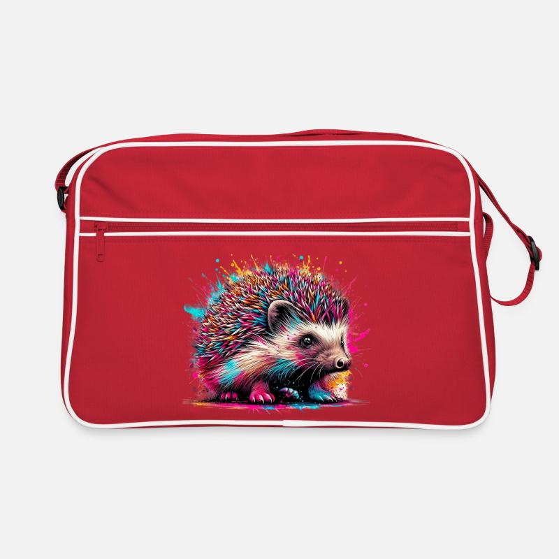 Hérisson - Sac Retro - rouge/blanc