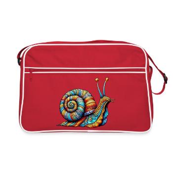Escargot - Sac Retro - rouge/blanc - Devant