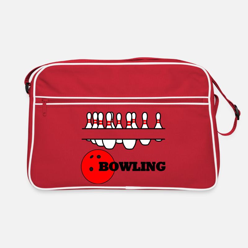 Bowling logo banner Retro Bag