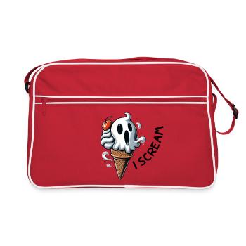I scream. Funny summer design - Retro Bag - red/white - Front