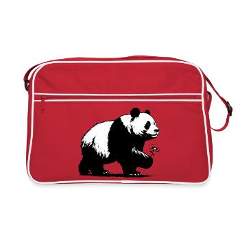 Panda - Retro Bag - red/white - Front
