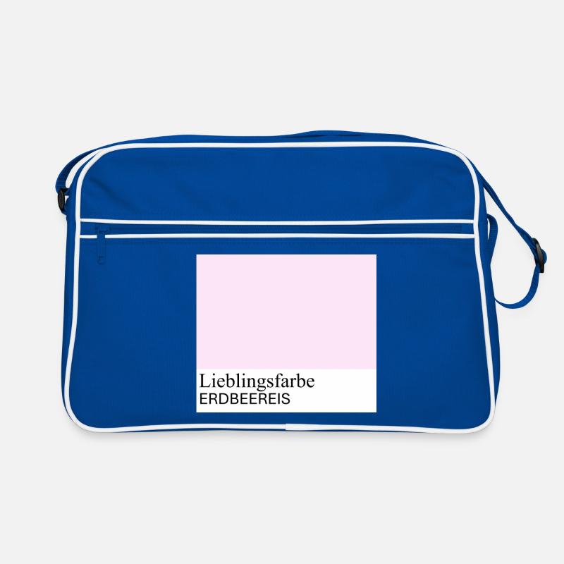 Erdbeereis Retro Tasche