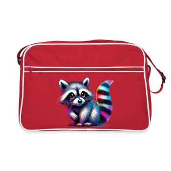 Raton laveur - Sac Retro - rouge/blanc - Devant