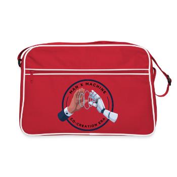 Haptic Bond: Human Robot Handshake - Retro Bag - red/white - Front