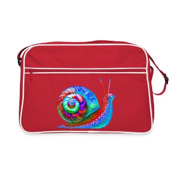 Escargot - Sac Retro - rouge/blanc - Devant