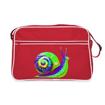 Escargot - Sac Retro - rouge/blanc - Devant