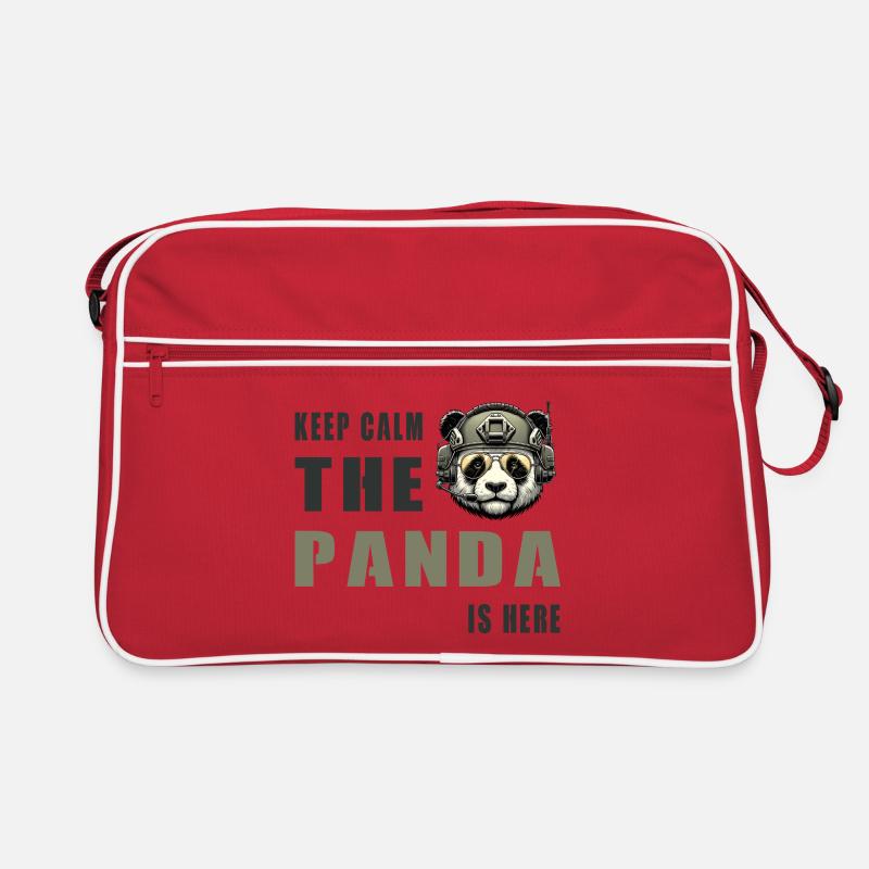 Panda tactique – Restez calme Sac Retro