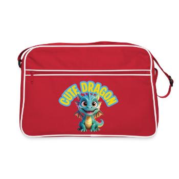 Dragon mignon - Sac Retro - rouge/blanc - Devant