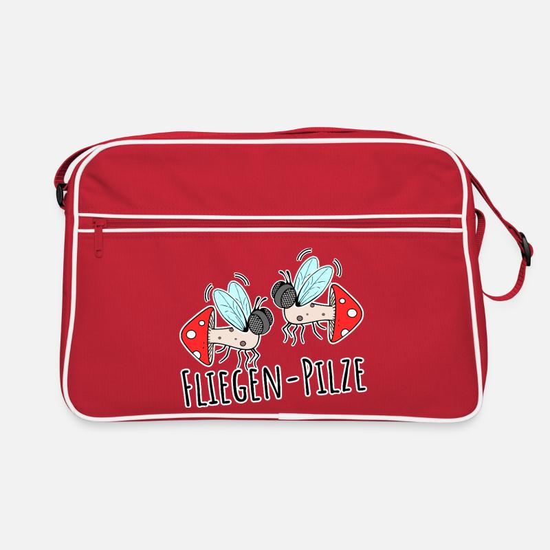 Deux champignons mouches Sac Retro