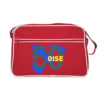 Oise 60 logo - Retro Bag - red/white - Front