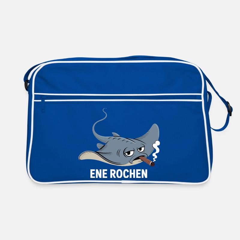 Ene Rochen Raucher Spruch Zigarette Kippe Rauchen Retro Tasche
